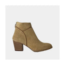 Bottines Ann Tuil Mardi - Velours Camel Clair