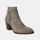 Bottines Ann Tuil Mardi - Velours Beige Clair