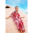 Robe Louna Imprime Riviera - Red