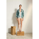 Kimono Renata Tie And Dye Etamine De Laine - Blush