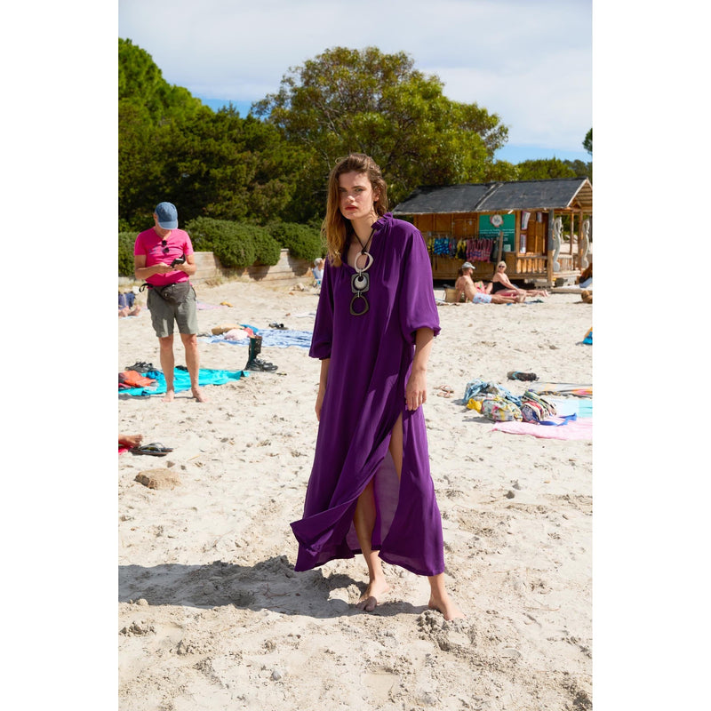Robe Seraphine Soie - Ultra Violet