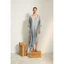 Poncho Long Rafaele Etamine De Laine Tie And Dye - Blush