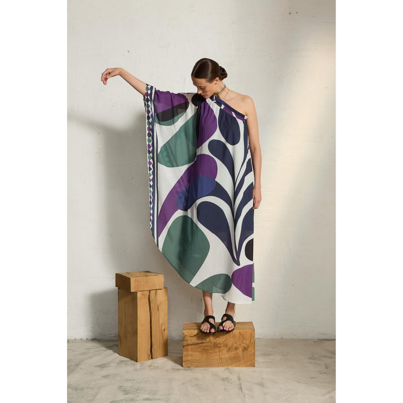 Robe Louna Imprime Riviera - Red