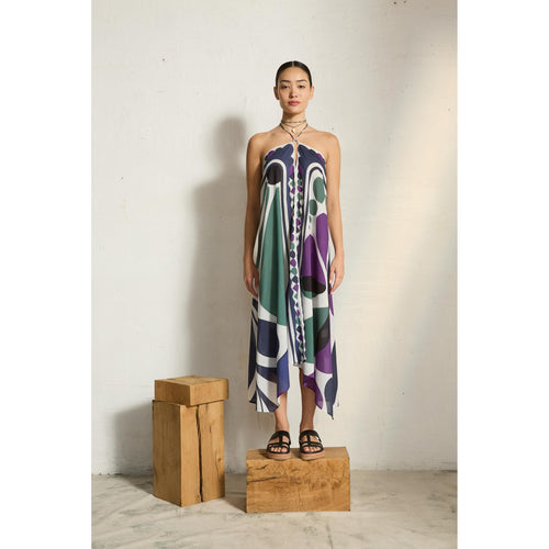 Robe Ivina Imprime Riviera - Red