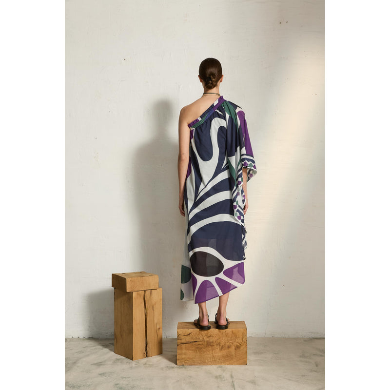 Robe Louna Imprime Riviera - Red