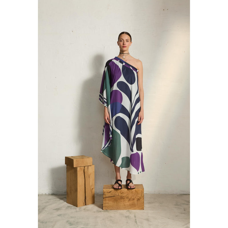 Robe Louna Imprime Riviera - Red