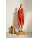 Robe Paréo Malin Mi-Long Aline - Camelia