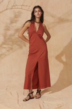 Vestido Largo Alma - Potter Clay