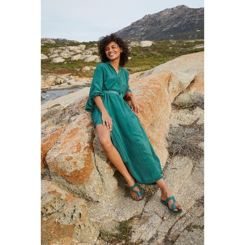 Robe Seraphine Soie - Aspen Green