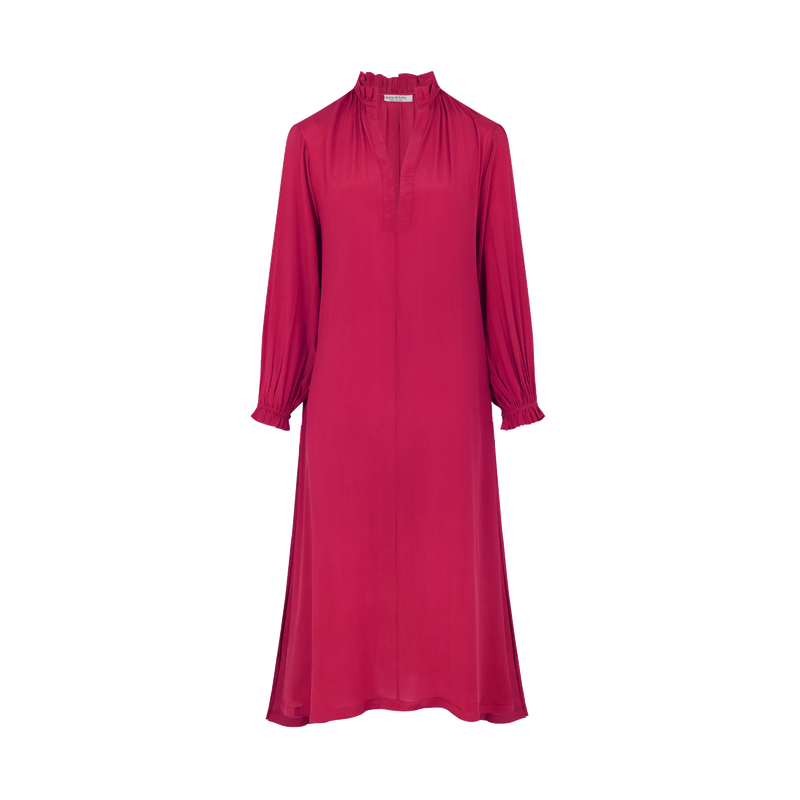 Robe Seraphine Soie - Camelia
