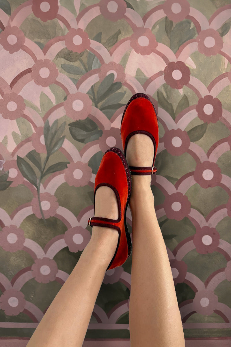 Mary Jane Margaret - Red/Orange