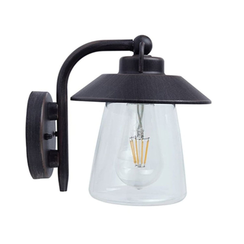 Cate - Mains Wall Light - Aluminium - Matt Rust