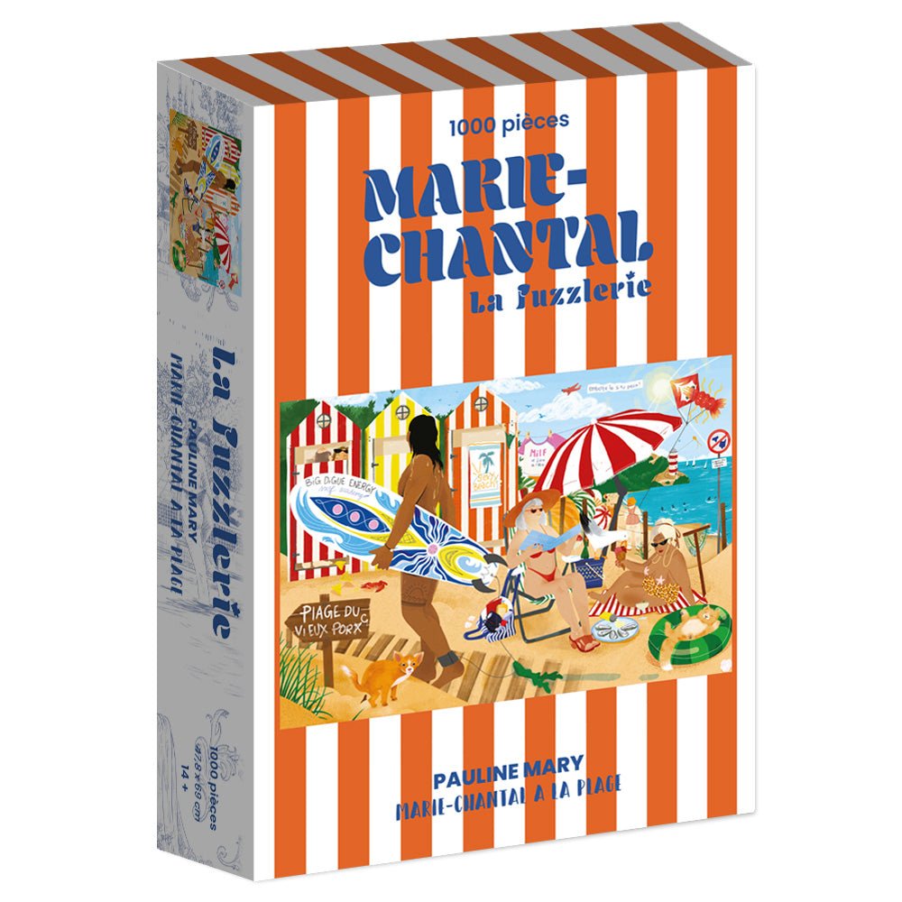 Puzzle 1000 Pièces - MARIE - CHANTAL A LA PLAGEMarie - Chantal