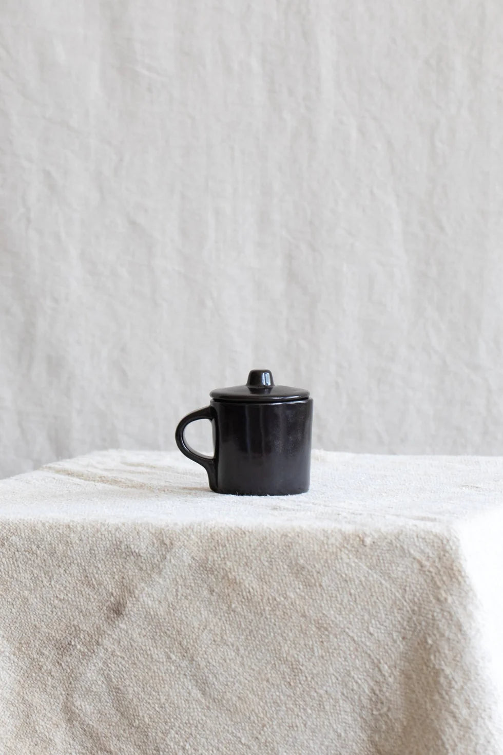 Juego de 2 Tazas de Espresso + Tapa Ébano La Mère - By Marie Michielssen