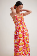 Navy Red Sun Dress