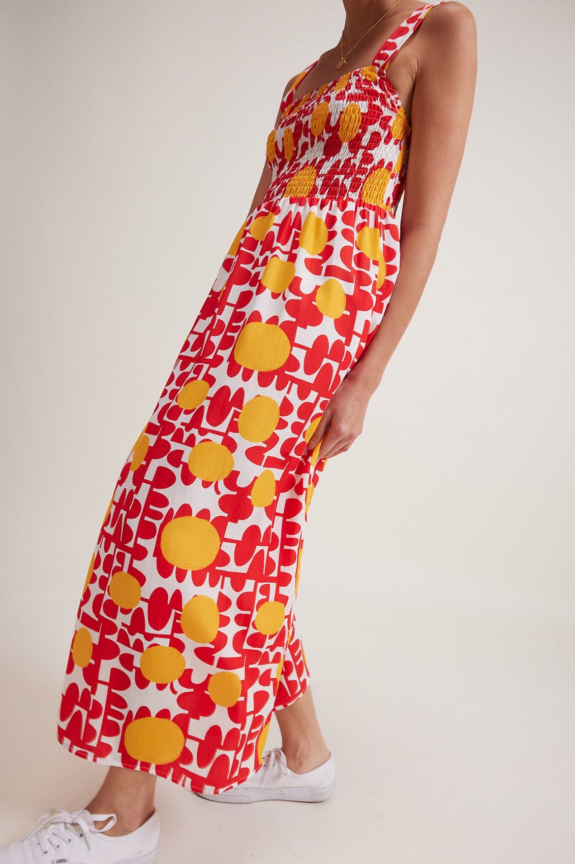 Navy Red Sun Dress