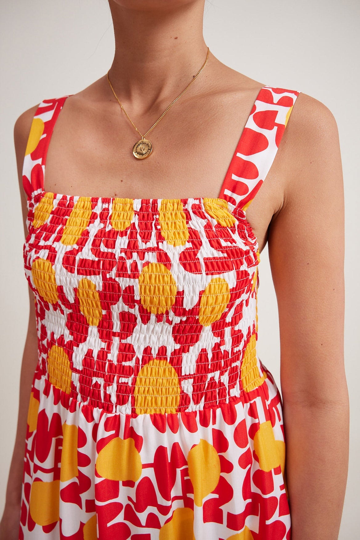 Navy Red Sun Dress