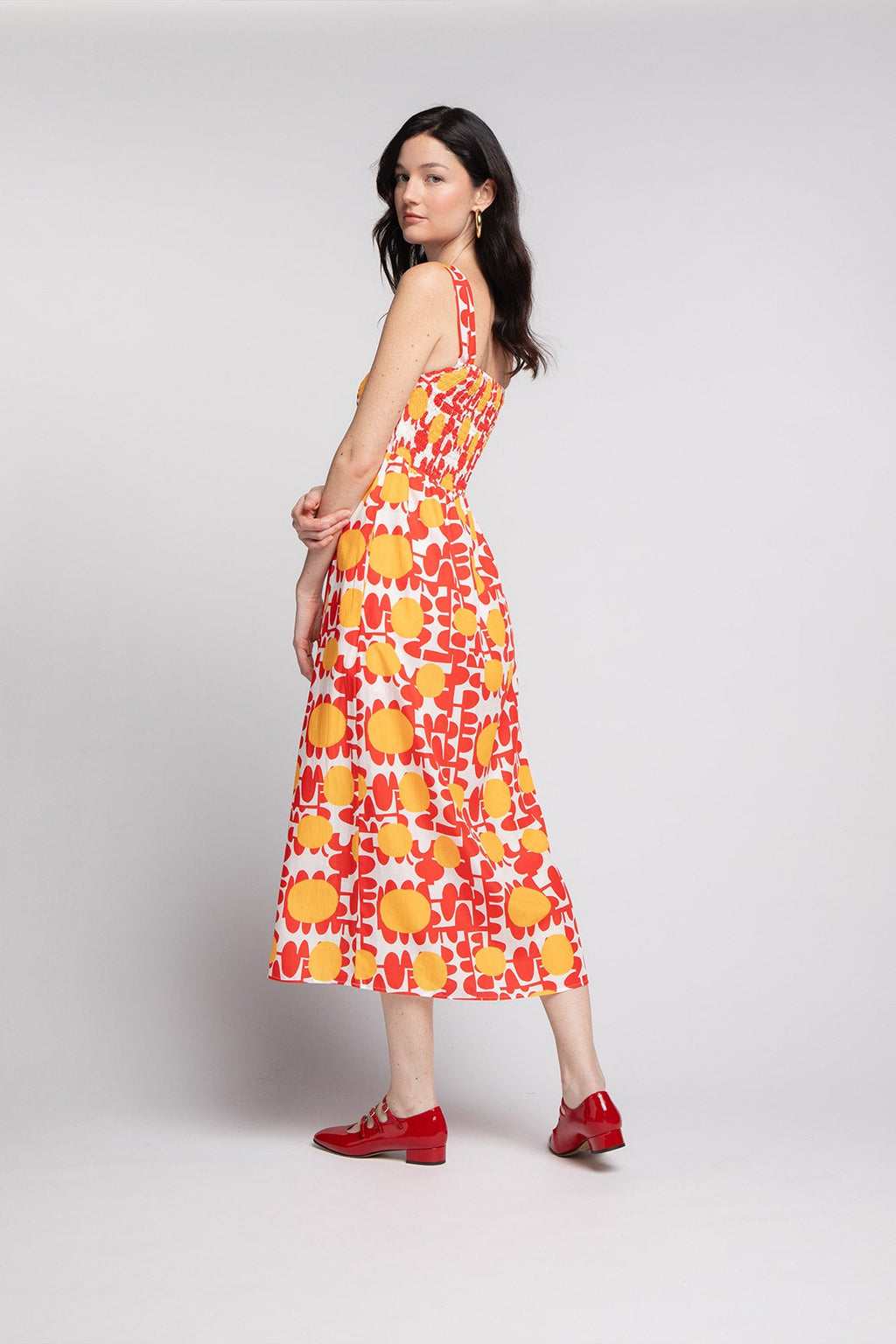 Navy Red Sun Dress