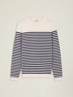 Pull Dalain - Blanc Et Navy - Homme