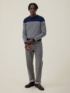 Dalain Jumper - Navy & White - Men