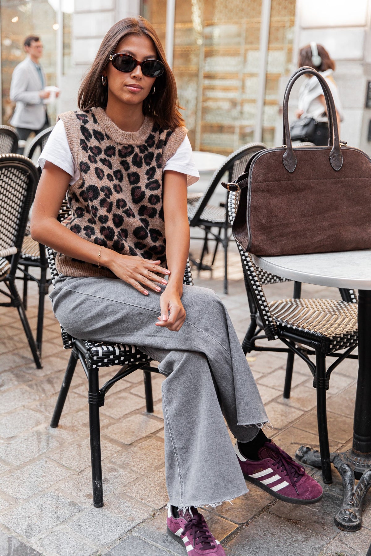 MARION Leopard - Sleeveless Jumper