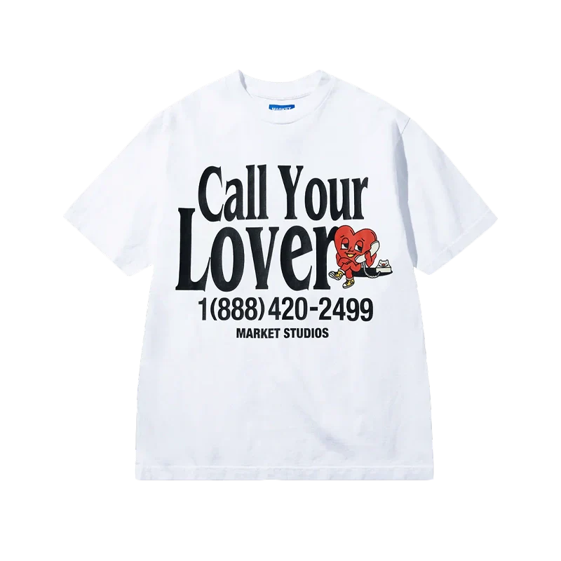 Market Studios - T-Shirt Studios T-Shirt Call My Lover - Blanc