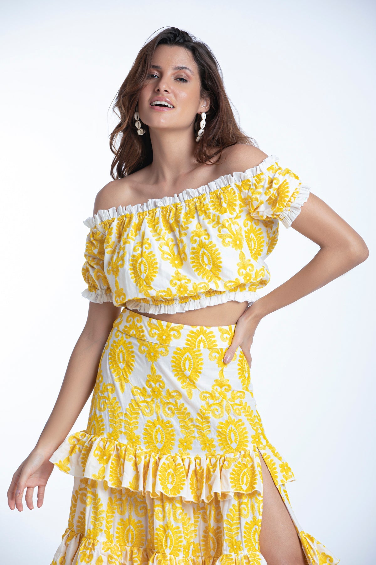 Top Jenna - Bordados Amarillo