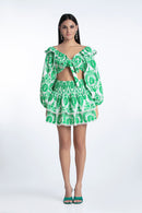 Top Aleksandra - Broderies Vert