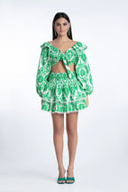 Top Aleksandra - Broderies Vert