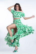 Top Jenna - Broderies Vert