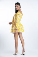 Jupe Paulina - Broderies Jaune