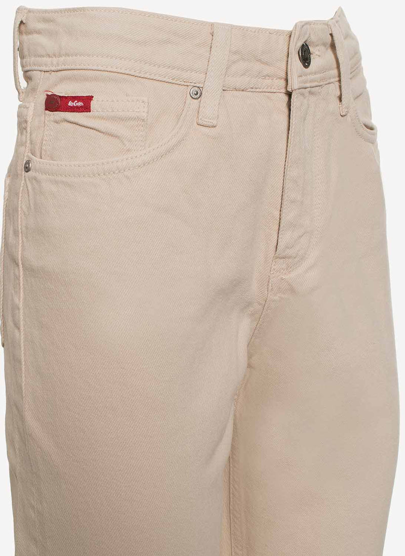 Lee Cooper - Jeans Marlyn High Rise Crooped - Blanc - Femme