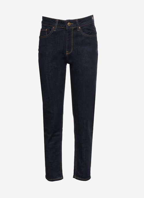 Lee Cooper - Jeans Marlyn High Rise Cropped - Bleu - Femme