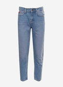 Lee Cooper - Jeans Marlyn High Rise Cropped - Bleu - Femme