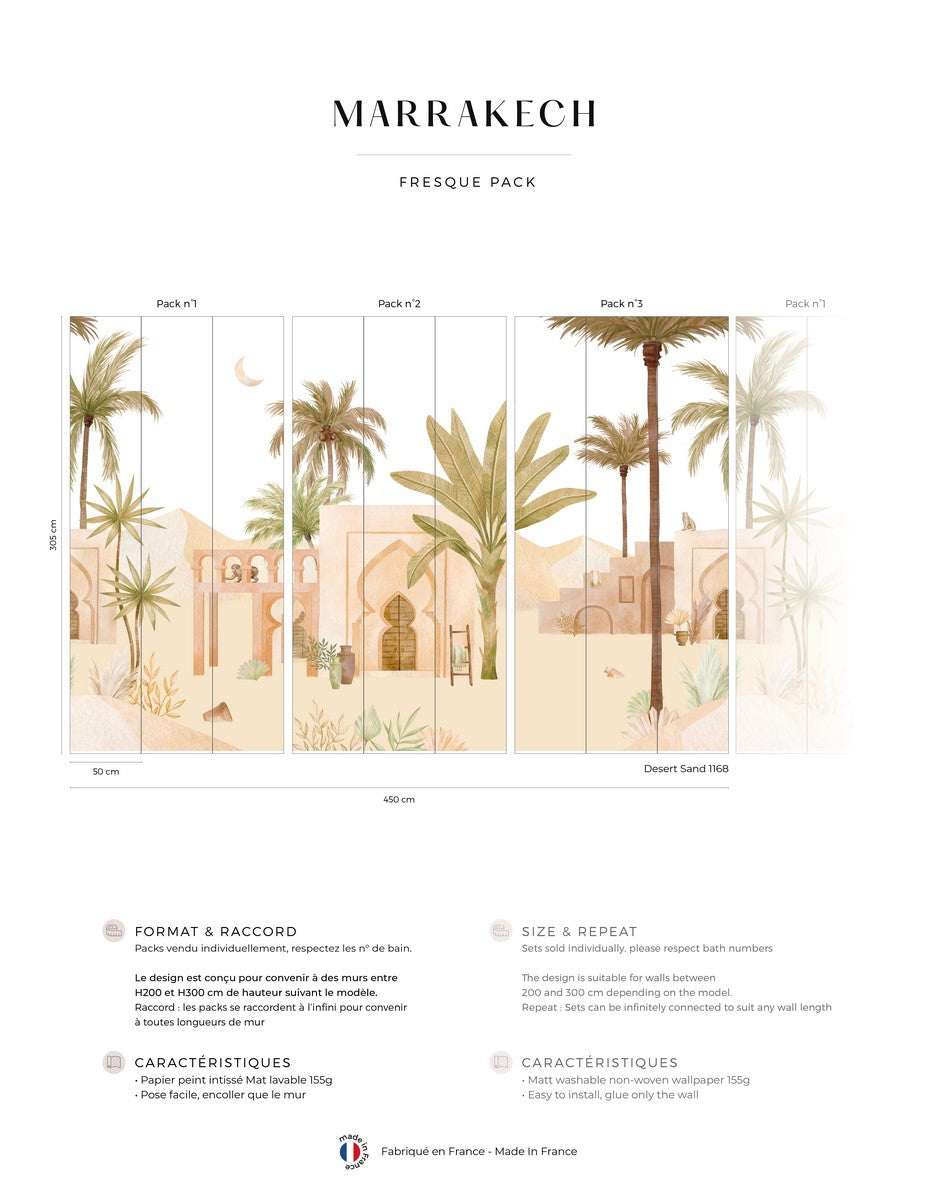 Marrakech fresco - Desert Sand