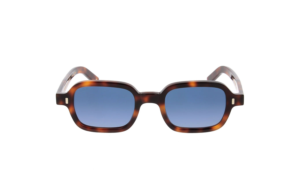 Luxury Eyewear – Lunettes De Soleil - L.G.R, lunettes de soleil marron caille de tortue, verres bleus, vue de face