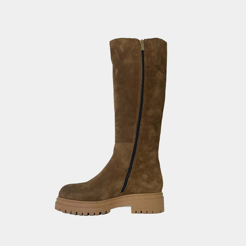 Bottes Clio Tuil Impression - Adele 15 - Velours Camel