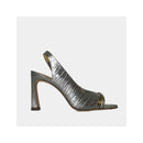 Escarpins Ann Tuil Marronnier - Cuir Croco Canon De Fusil