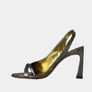 Escarpins Ann Tuil Marronnier - Cuir Croco Canon De Fusil