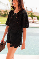 MARTHA Noir - Short Crochet