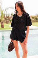 MARTHA Noir - Short Crochet