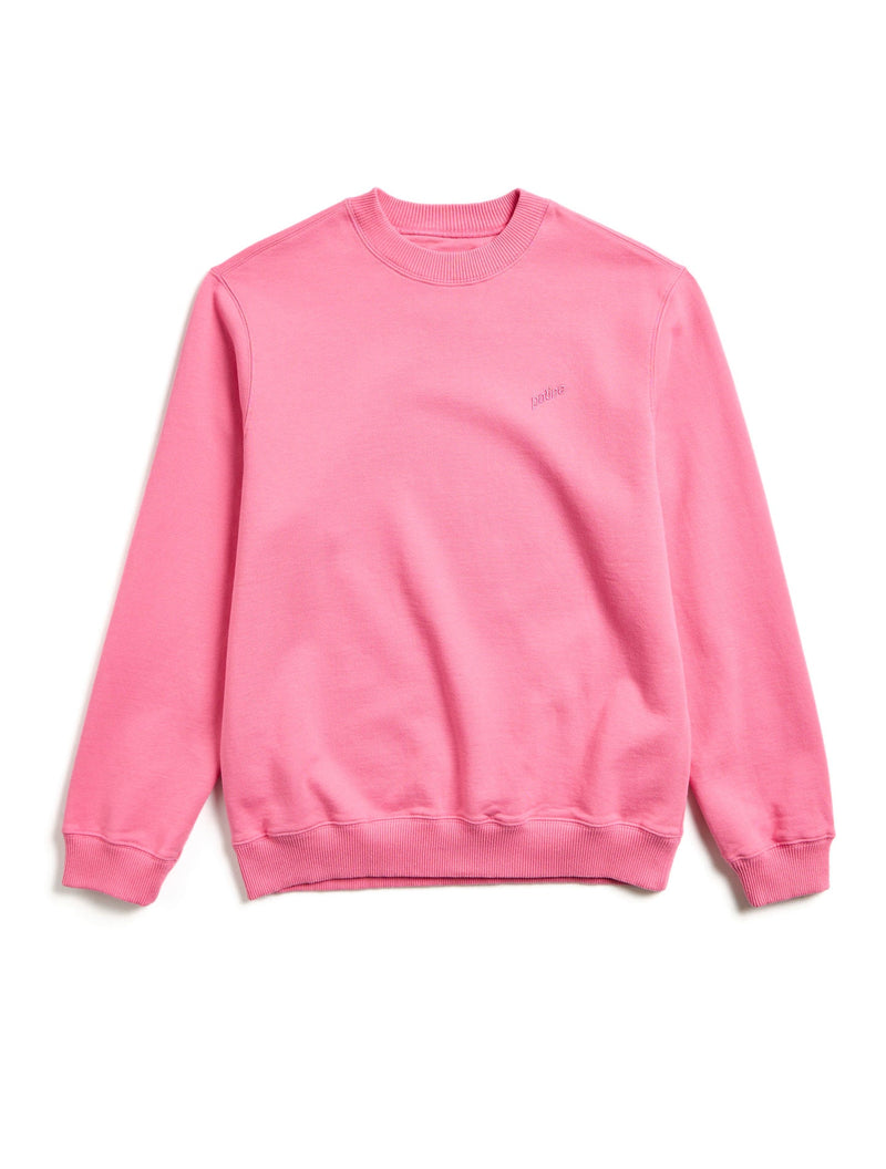 Le Sweatshirt Crewneck Marty® Molleton Bio-Recyclé Rose Intense