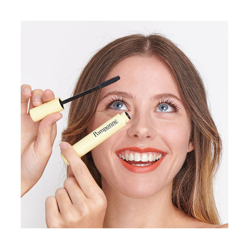 Rendu volume et longueur du mascara naturel booster de cils Pomponne