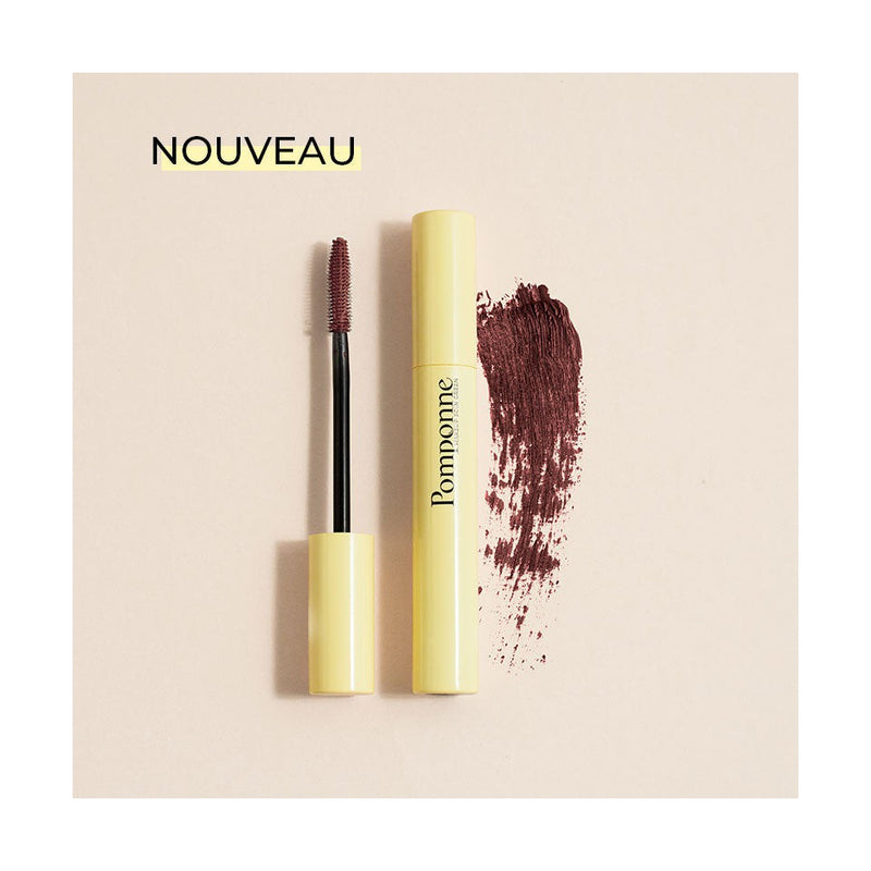 NOUVEAU Mascara naturel booster de cils Pomponne teinte prune