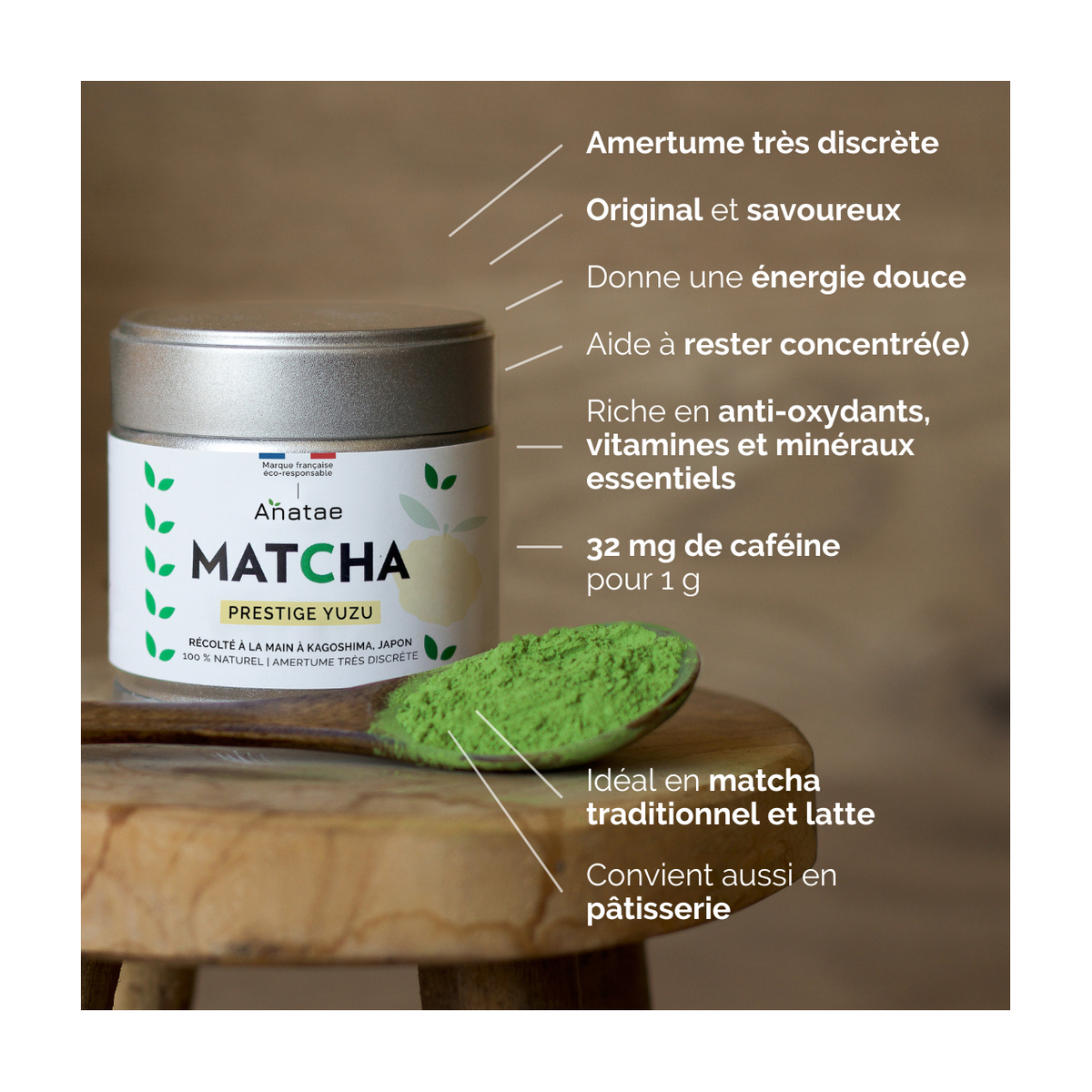 Té matcha prestige yuzu bio