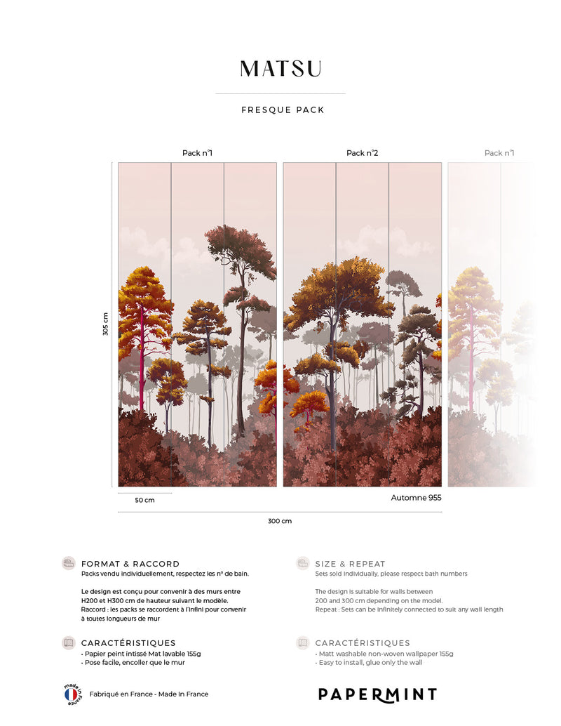 Fresque Matsu - Automne