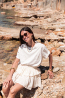 MATTIA Blanc - T-Shirt Coquillages