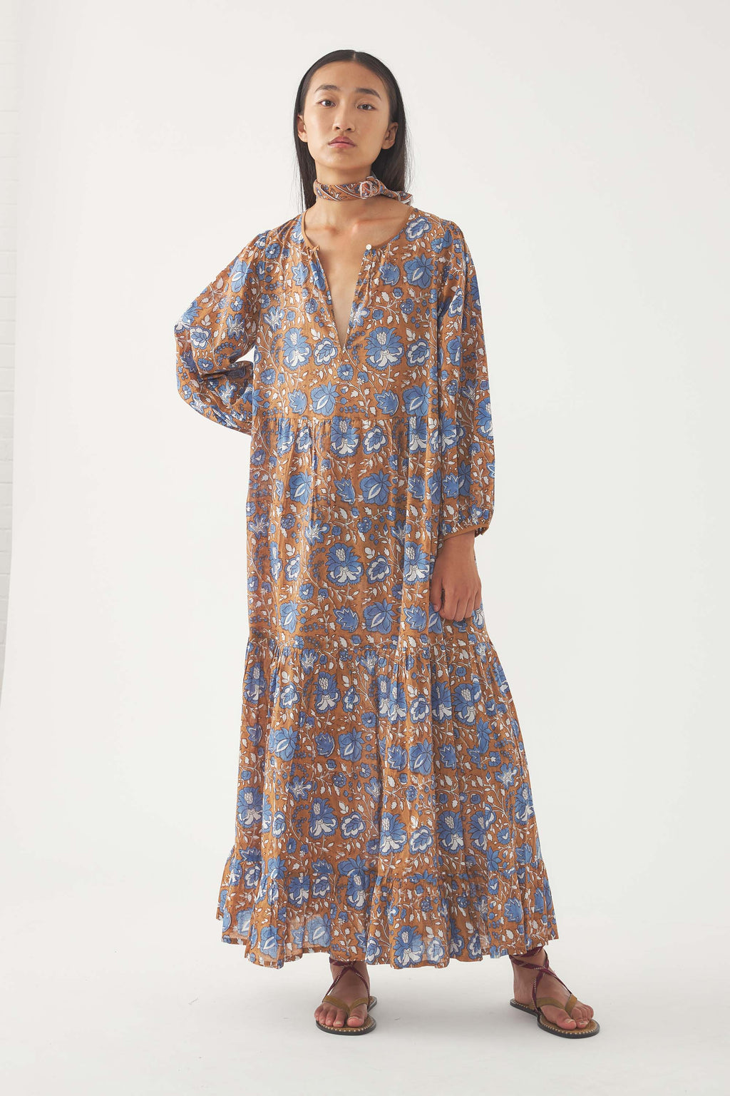 Robe Longue Maude - Marron