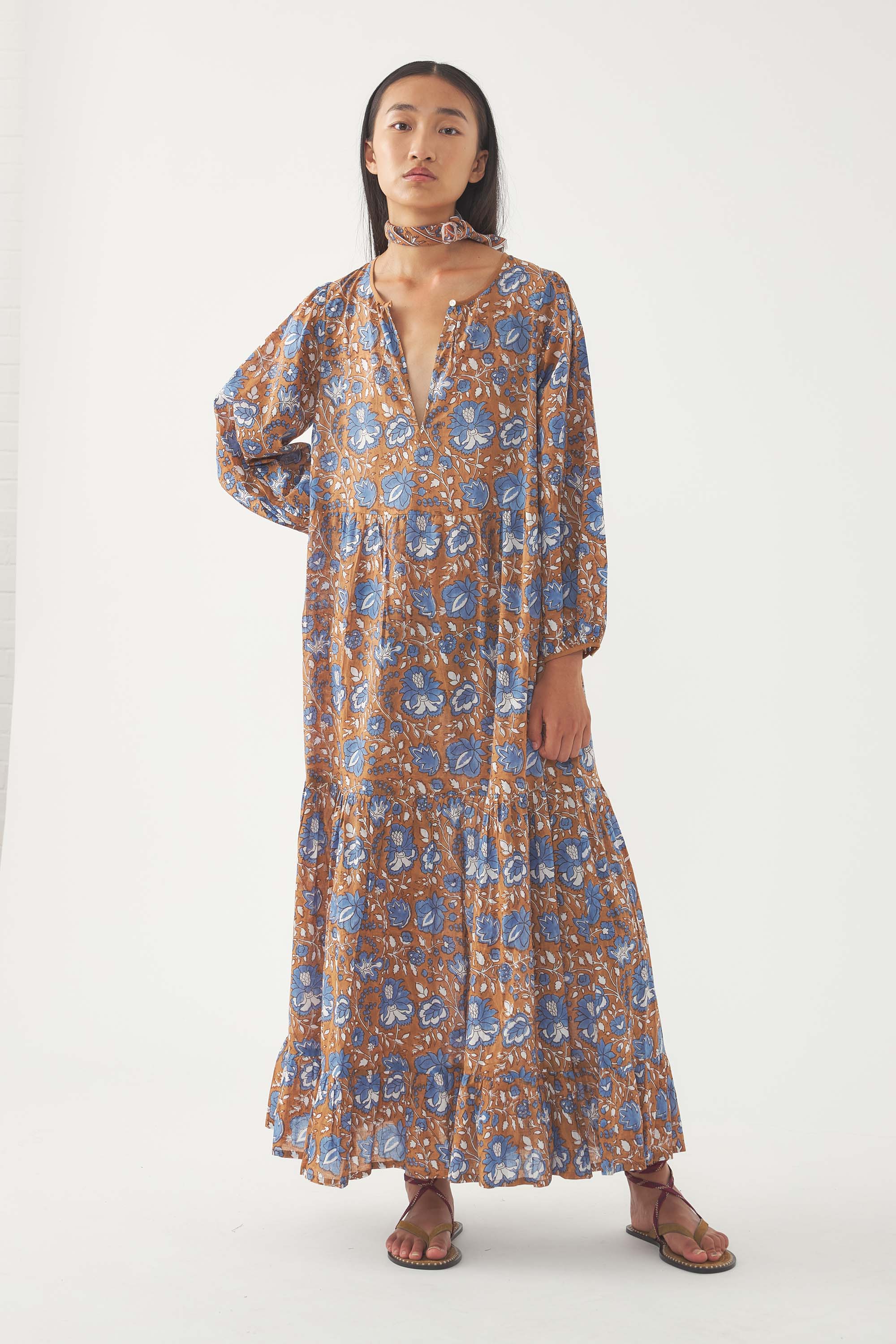 Robe Longue Maude - Marron