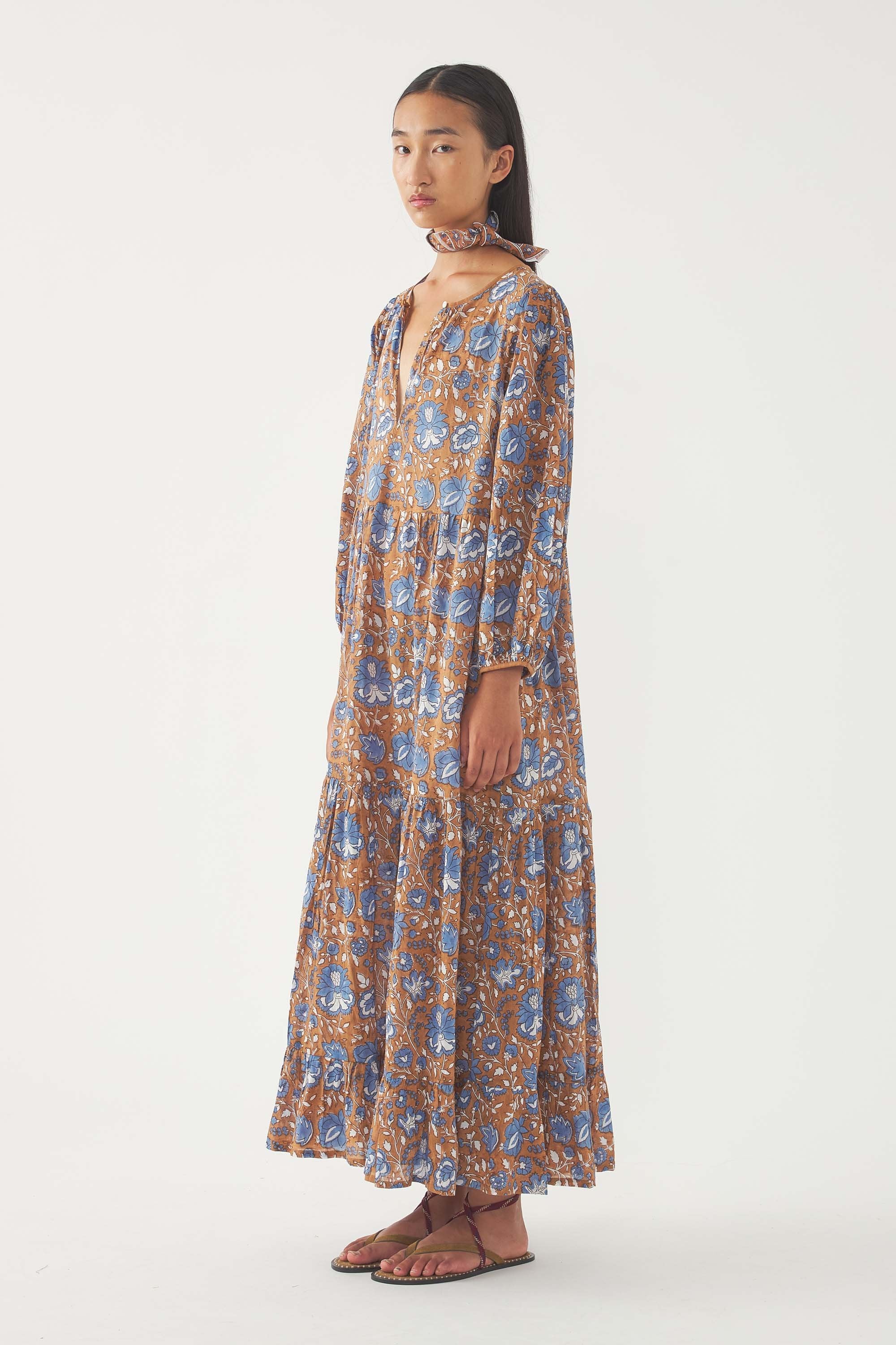 Robe Longue Maude - Marron